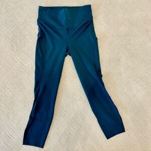 Lulu lemon cropped leggings in teal